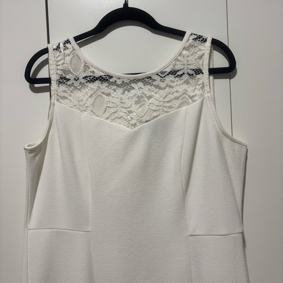 Chic White Lace Midi Dress - Picture 9 of 10